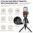 thumbnail image 2 of Soporte para selfies con trípode para smartphone y soporte de seguimiento automático de 360°, 2 of 5