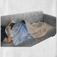thumbnail image 6 of Shipwreck Soft Flannel Fleece Throw Blanket, Boat Crash by Exotic Tropical Beach in Shore Dream Atlantic Ocean Photo, Cozy Plush for Indoor and Outdoor Use, 50" x 60", Blue Cream, by Ambesonne, 6 of 6