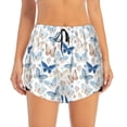 thumbnail image 2 of Xecao's Butterfly for a double-layer running short for women, perfect for gym, tennis, and more, featuring a convenient pocket., 2 of 9