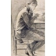 thumbnail image 2 of Constable, John 10x14 White Modern Wood Framed Museum Art Print Titled - Portrait of An Artist Sketching, 2 of 4