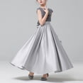 thumbnail image 4 of AWZXDE Girls Sleeveless Party Dress Sequin Tutu Outfit Girls Party Dress Performance Recital Piano Stage Wear For Toddler Kid Girls Princess Gown Grey, 4 of 9