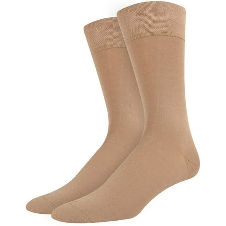 Men's Organic Bamboo Business / Dress Socks - Crew Length, Socks That Stay Up, Moisture Absorbing and Comfortable, Denim