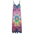 thumbnail image 4 of Kaleidoscope Mandala Colorful Floral Boho Sleeveless Dress Woman Fashion Long Dresses Women's Summer Suit Dress Summer 2025 Women, 4 of 7