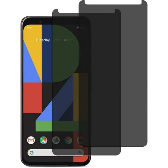 VIESUP 2PACK Screen Protector Compatible with Google Pixel 4 G020I G020M G020N (5.7-INCH) Anti-spy , Easy Installation Anti-Scratch Privacy Tempered Glass Screen Protector
