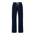 thumbnail image 5 of Dagugfen Cargo Pants for Girls Boys Loose Fitted Elastic Waist Full Length Pants with Multi Pockets(7-8 Years,Navy), 5 of 9