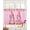 Pink HotPink White, variant on Valentine's Day Sheer Curtains 39 Inch Length 2 Panels Set for Living Room/Bedroom, Ombre Pink Gnomes Love Roses Romantic Kitchen Curtains Grommet Semi-Sheer Curtains Window Treatments 27.5"x39"x2
