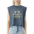 thumbnail image 2 of EcoLoom Merry Christmas Ugly Sweater Cap Sleeve Muscle Crop Shirt Women Sleeveless Baby Tee, 2 of 5