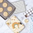 thumbnail image 5 of Yayeee Pot Holders Kitchen Heat Resistant with Pocket 7"x9.8" Cotton Oven Cooking Hot Pads, Retro Rainbow, 5 of 7