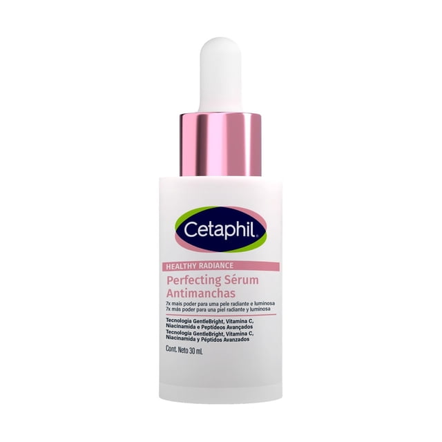 CETAPHIL® HEALTHY RADIANCE Perfecting Sérum Iluminador Facial, Tecnología Gentle Bright, Péptidos Avanzados para brindar luminosidad al rostro 30 ml, Piel Sens