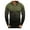 Army Green, variant on Fall Shirts for Men Turn-Down Collar Pullover Tops Casual Slim Fit Basic Long Sleeve T-Shirt