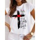 thumbnail image 1 of Camiseta básica con estampado de girasol para mujer, ropa informal con cuello redondo, suave al tacto, Harajuku, Y2K, 1 of 4