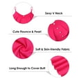 thumbnail image 2 of TIYOMI Plus Size Women's Hot Pink Ruffle Camisoles 2X V Neck Button Tank Tops Summer Camisole 2XL 18W 20W, 2 of 3