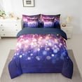 thumbnail image 2 of Erosebridal Sequin Print Bedding Sets King Size,Sparking Glitter Bed in a Bag King size,Lightweight Reversible Bedding King Size,Bling Room Decorative,7 Pieces, 2 of 6