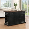 thumbnail image 2 of Palisade Kitchen Island in Engineered Wood Black Finish, 2 of 5