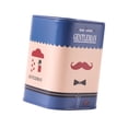 thumbnail image 2 of Contenedor para desechar cuchillas de afeitar, banco de almacenamiento, práctico para hombres, fácil acceso, para viajes, personal Patrón de barba azul, 2 of 9