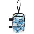 thumbnail image 2 of COEQINE Forearm Crutch Accesories Walking Stick Bag Hawaiian Whale Ocean Elbow Crutch Pouch, Cane Attachment, with Multiple Pockets, Phone Holder, for Adults Women Men, 2 of 7