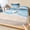 Navy Blue, variant on Full Size Fitted Sheet Set - Blue Coastal 3 Piece Bedding Sets 16" Deep Pocket Fitted Sheet with 2 Pillowcases Waves Summer Beach Ocean Sea Brushed Microfiber Hotel Luxury Bed Sheets