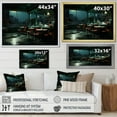 thumbnail image 4 of Designart "By Edward Masterpiece Nighthawks wall art III" Architecture Floater Framed Wall Decor, 4 of 7