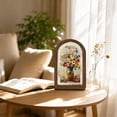 thumbnail image 6 of Arch Shape Floral Wooden Wall Art with Double-Layer Frame for Living Room and Bedroom Decoration, 6 of 7