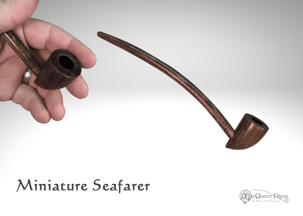 MacQueen Pipes Cherry Wood Miniature Seafarer Tobacco Pipe Small