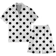 thumbnail image 2 of Men's Gradient Multicolored Printed Silk Satin Short Sleeve Button Up Pajama Wear Set for Comfortable Sleep and Relaxation at Home, 2 of 4
