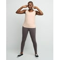 thumbnail image 4 of Hanes Stretch Jersey Leggings Gym Running Women Workout Blackor Grey Soft cotton, 4 of 4