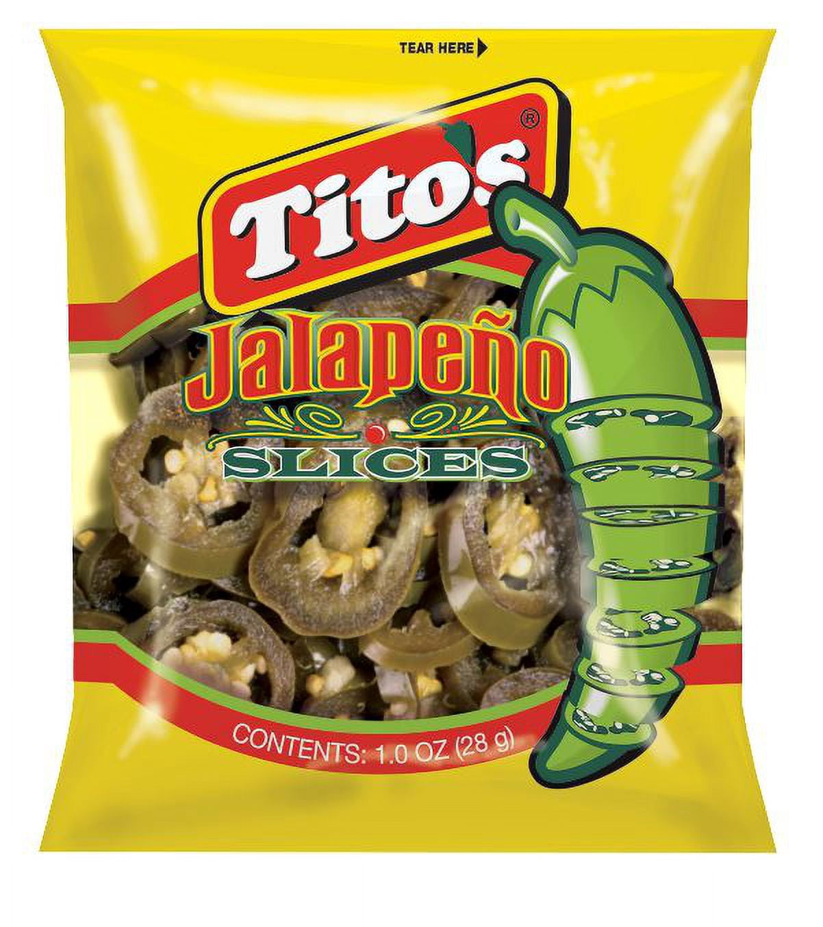 48 count Display of 1.0 oz Sliced Jalapeno Packages