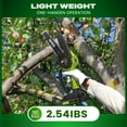 thumbnail image 4 of GPED Mini Chainsaw, 6 inch Portable Electric Chainsaw Cordless, Handheld Chain Saw Pruning Shears Chainsaw for Tree Branches, Green, 4 of 7