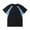 Black, variant on Men's Casual Short Sleeve Color Block T Shirt for Summer Fashion Stylish Spliced Top Lightweight and Comfortable for Daily Wear
