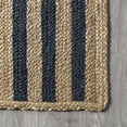 thumbnail image 5 of nuLOOM Nalle Tilted Stripes Jute Area Rug, 5' x 8', Blue, 5 of 9