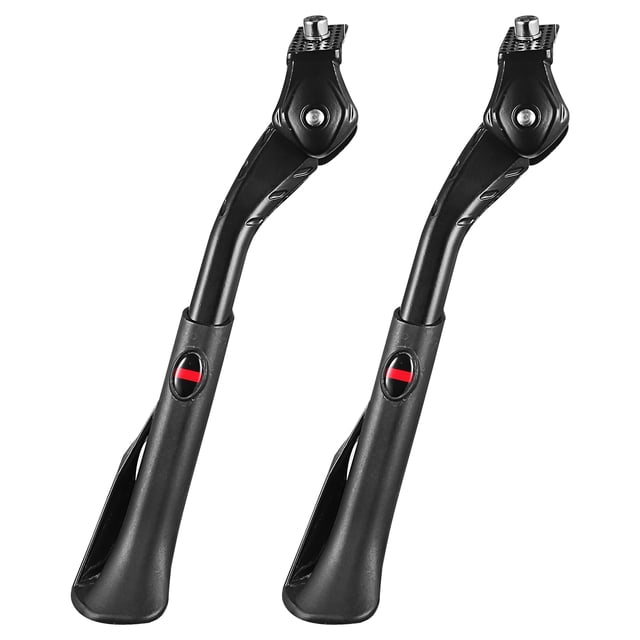 EeaseMX Pata de cabra central para bicicleta, ajustable, para bicicleta de montaña, lateral, soporte para pies