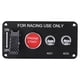 thumbnail image 1 of Panel de interruptor de encendido de palanca de 4 grupos de 12V, botón de arranque del motor para coche de carreras, 1 of 10
