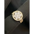thumbnail image 6 of Pave 1.80 Carats Round Brilliant Cut Halo Diamonds Anniversary Ring In Fine 14K Yellow Gold, 6 of 13