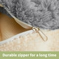 thumbnail image 5 of Thick Warm Blankets for Winter, Winter Blanket Soft Warm Solid Color Double Layer Sheep Blanket Nap Blanket 39.37x59.05in, 5 of 6