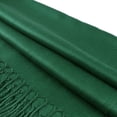 thumbnail image 2 of TZ Promise Women Dark Green Pashmina Shawl and Wrap Soft Solid Color Scarf with Fringes, 2 of 5
