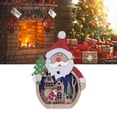 thumbnail image 2 of Christmas Decoration, Luminous Christmas Ornament Reusable LED Light Emitting Wooden  For Window, 2 of 9