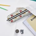 thumbnail image 6 of Fotbe Funny Cat White Pattern Leather Pencil Case, Pencil Pouch with Durable Zipper, Compact and Stylish Organizer for Stationery, Art Supplies, Travel Essentials, 6 of 7