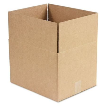 Universal UFS151210 12 in. x 15 in. x 10 in. Fixed Depth Shipping Boxes - Brown Kraft (25/Bundle)