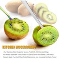 thumbnail image 6 of Duslogis Grapefruit Spoons Set,4 Stainless Steel Grapefruit Spoons with Serrated Edge and 1 Grapefruit Knife,Kiwi Knife Dessert Spoons Grapefruit Utensil Tool for Berry Lemon Salads (Colorful), 6 of 7