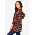 thumbnail image 4 of Jessica London Women's Plus Size Swing Tunic Oversized Long Blouse, 4 of 6