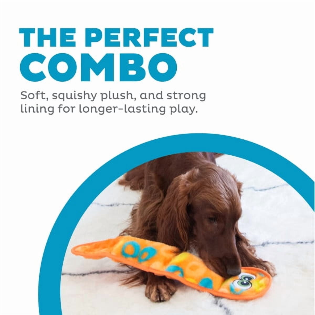 Outward Hound Sssupreme Snake Stuffing-Free Dog Tug Toy