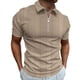 thumbnail image 1 of Camisa de manga larga con solapa y rayas en contraste para hombre: para todas las estaciones, poliéster y algodón, diseño elegante, 1 of 8