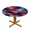 thumbnail image 3 of Acheng Cosmic Scene Round Tablecloth 100% Polyester Fiber with Elastic Edge 31-35, 3 of 8
