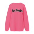 thumbnail image 4 of Vedolay Women Hoodless Hoodies Pullover Tops Sweaters Casual Comfy Fall Fashion Outfits Clothes 2023 Hot Pink,XL, 4 of 4