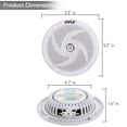 thumbnail image 3 of Altavoces marinos Pyle PLMRS4W, 4 pulgadas, 2 vías, 100 W, impermeables, 3 of 7