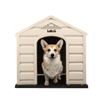 thumbnail image 5 of Casa para perro de Plástico para exterior con Techo Lab.G Beige, Café, 5 of 5
