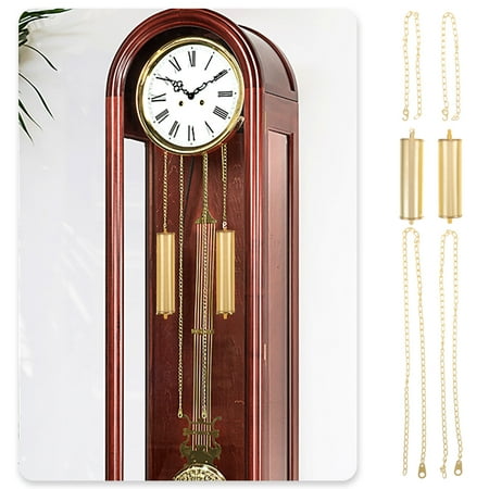 Nicehomfit Golden Iron Floor Clock Weight for Decorative Home Interiors 1Set