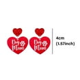 thumbnail image 6 of Hyasfey 1 Pair Shiny Love Earrings Cute Lover Mom Red Heart Drop Earrings Valentine Day Charm Stud Earrings Jewelry Gift, 6 of 8
