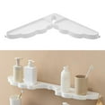 thumbnail image 6 of corner Shelf Rotating Shower Rack, cute Shaped Home Organiser Stand ,Punch free Rack for Hotel ,Kitchen, Bedroom Sundries Daily Use , White, 6 of 7