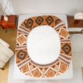 thumbnail image 5 of Feelyou Hippie Tribal Aztec Full Size Sheets, Orange Abstract Bed Sheets, Teens Adult Women Men Sheet Sets, Super Cozy Room Decor, 4 Pieces, 5 of 7